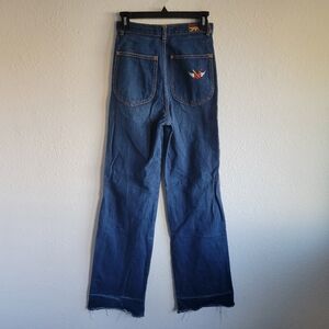 Vintage 70s Brittania High Rise Flare Wide Leg Bell Bottom Jeans Womens Size 9